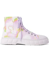 Viron - Logo-Print High-Top Sneakers - Lyst