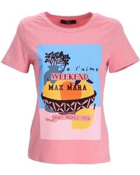 Weekend by Maxmara - T-Shirt Con Stampa Grafica - Lyst