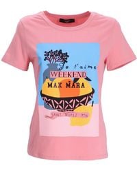 Weekend by Maxmara - Graphic-Print Cotton T-Shirt - Lyst