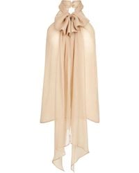 Nina Ricci - Neckholder-Top Aus Seide - Lyst