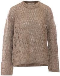 ELEH - Sequin-Embellished Open-Knit Sweater - Lyst