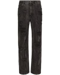 Dolce & Gabbana - Distressed Straight-Leg Jeans - Lyst
