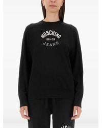 Moschino - Strickpullover Mit Logo - Lyst