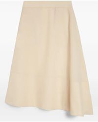 Jil Sander - Asymmetrische Wollen Rok - Lyst