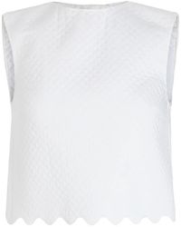 Patou - Quilted Crop Top - Lyst