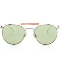 Brunello Cucinelli - Bc2004St Pilot-Frame Sunglasses - Lyst