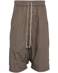 Rick Owens - Pods Drop-crotch Cotton Shorts - Lyst