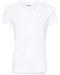AURALEE - Short-Sleeve Cotton T-Shirt - Lyst