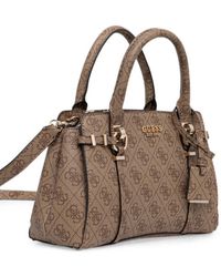 Guess - Leona Monogram-Print Shoulder Bag - Lyst