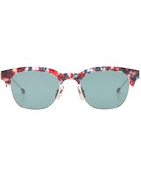 Thom Browne - Patterned Browline Sunglasses - Lyst