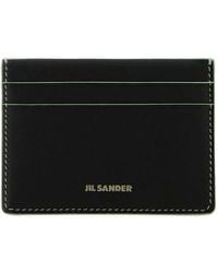 Jil Sander - Logo-Detail Leather Card Holder - Lyst