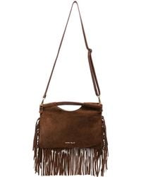 Marc Ellis - Cameliacm Fringe-Trim Suede Tote Bag - Lyst