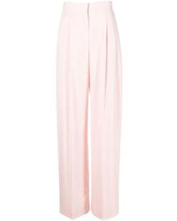 McQueen - Pleat-Detail Tailored Trousers - Lyst