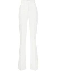 Elisabetta Franchi - Crepe Flared Trousers - Lyst