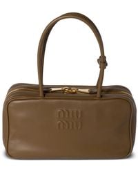 Miu Miu - Beau Leather Top-Handle Bag - Lyst