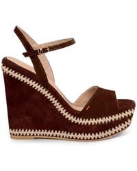 Santoni - Tillie Whipstitch-Trim Sandals - Lyst