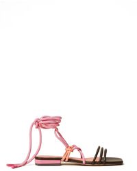 Twinset - X Myfo Colour Block Flat Sandals - Lyst