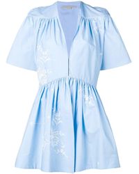 Stella McCartney エンブロイダリー ジャンプスーツ - ブルー