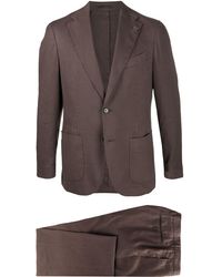 Lardini Fitted Two-piece Suit - Brown