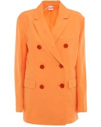 Aspesi - Blazer À Boutonnière Croisée - Lyst