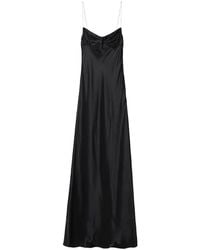 Miu Miu - Chain-Straps Silk Dress - Lyst
