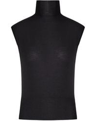 Rick Owens - Ribbed-Knit Sleeveless Top - Lyst