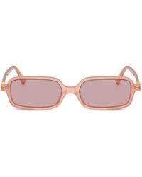 Miu Miu - Rectangle-Frame Sunglasses - Lyst