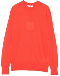 Tibi - Crew-Neck Panelled Sweater - Lyst