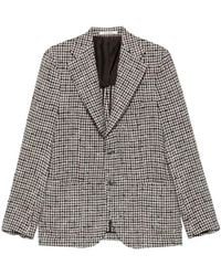 Tagliatore - Houndstooth Single-Breasted Jacket - Lyst