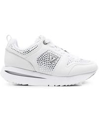 Guess - Crystal-Embellished Sneakers - Lyst