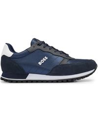 BOSS - ロゴ パネル スニーカー - Lyst