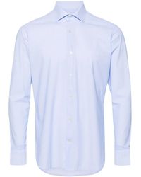 Tintoria Mattei 954 - Mini-Check Spread-Collar Shirt - Lyst