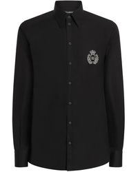 Dolce & Gabbana - Overhemd Met Logopatch - Lyst