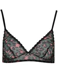 Laura Urbinati - Leopard-Print Triangle Bra - Lyst