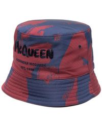Alexander McQueen - Cappello bucket McQueen Graffiti con stampa - Lyst