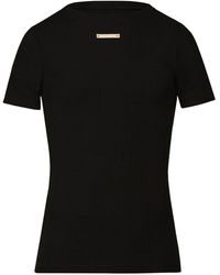 Maison Margiela - Fancy T-Shirt aus geripptem Strick - Lyst