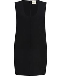 KHAITE - Nyona Scoop-Neck Sleeveless Mini Dress - Lyst