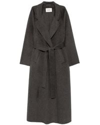 Arma - Belted Wool Single-Breasted Coat - Lyst