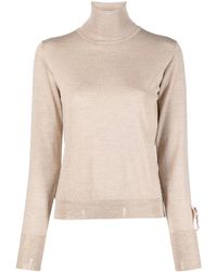 Golden Goose - Distressed Roll-Neck Virgin Wool Jumper - Lyst