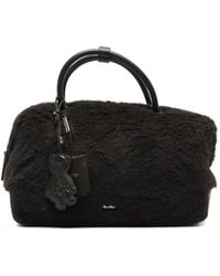 Max Mara - Bolso Shopper Teddy Con Ribete De Piel De Borrego - Lyst