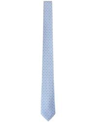 Canali - Geometric-Pattern Silk Tie - Lyst
