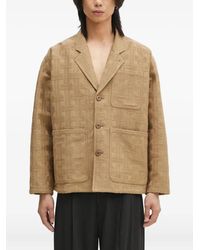 KENZO - Patterned-Weave Workwear Jacket - Lyst