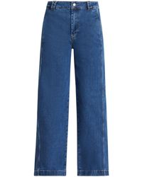 Lacoste - High-rise Straight-leg Jeans - Lyst