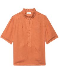 Zadig & Voltaire - Blouse Topher Satiné - Lyst