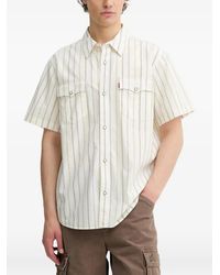 Levi's - Camicia A Righe A Maniche Corte - Lyst