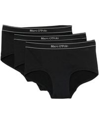 Marc O' Polo - Logo-Waistband Ribbed Briefs (Set Of Three) - Lyst