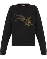 KENZO - Sudadera Con Apliques De Lentejuelas Y Motivo De Tigre - Lyst