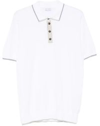 Pal Zileri - Contrast-Trim Short-Sleeve Polo Shirt - Lyst