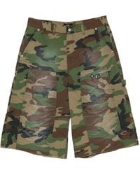 THUG CLUB - Camouflage-Print Cargo Shorts - Lyst