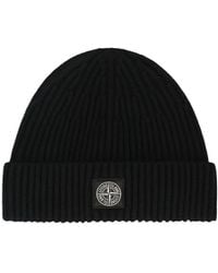 Stone Island - Full Rib Rws Wool Beanie - Lyst